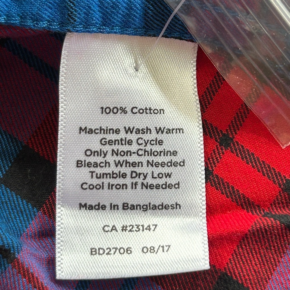 TALBOTS 2X Soft Button Down 100% Cotton pleated Shirt NWT - Picture 8 of 10